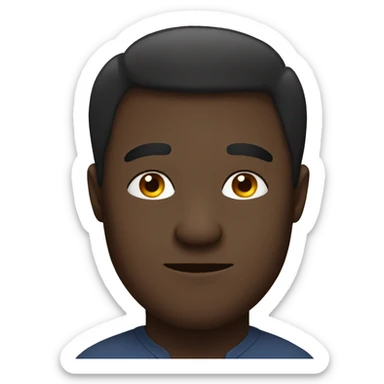 A man witha large Mole on his cheek sticker