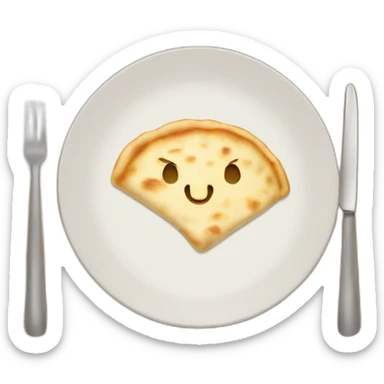 Garlic naan plate sticker