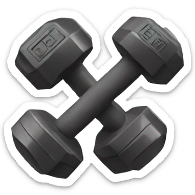 dumbbells sticker