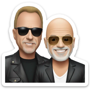 billy joel and sting sticker