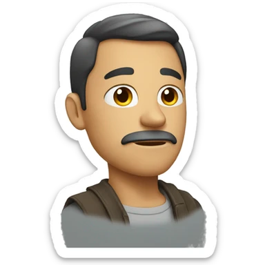 a man rejecting sticker