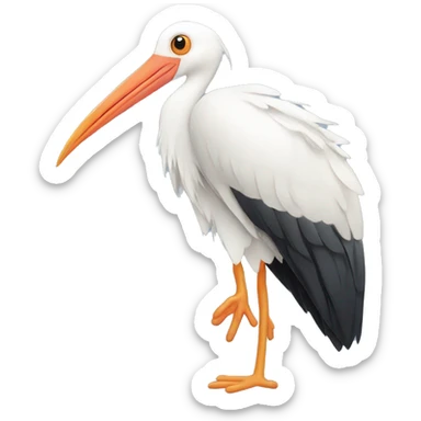 Stork Bird  sticker