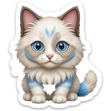 ragdoll kitten sticker