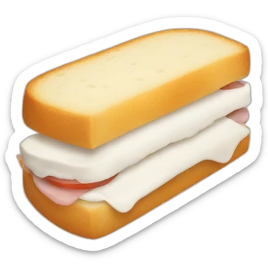 white sandwich sticker