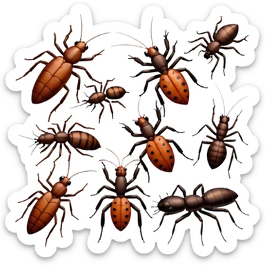 cockroaches, centipedes, and spiders sticker