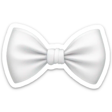 White bow sticker