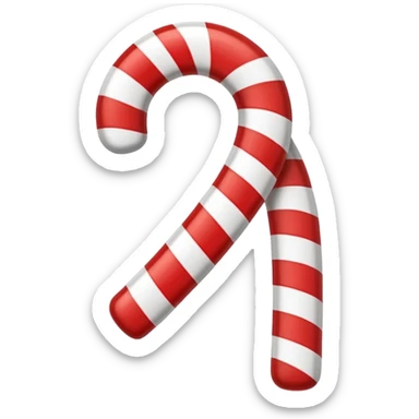 candy cane emoji sticker