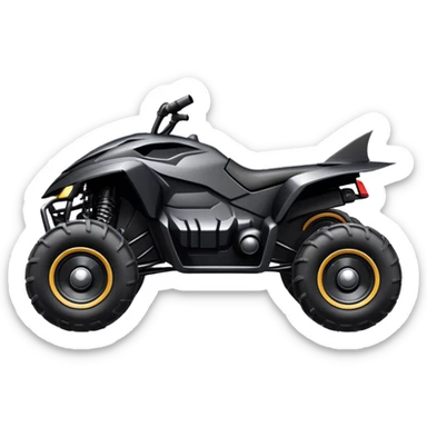 batmobile atv quad sport sticker