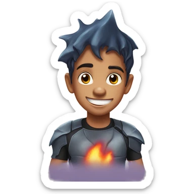 Shark boy from the movie shark boy and lava girl sticker