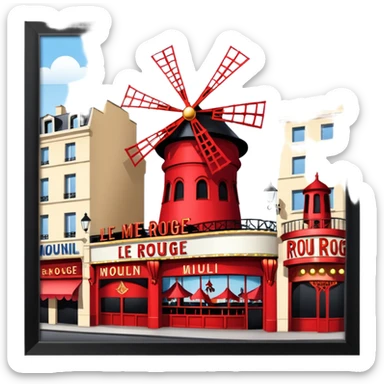 Je veux le moulin rouge de paris sticker