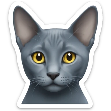 Russian blue sticker