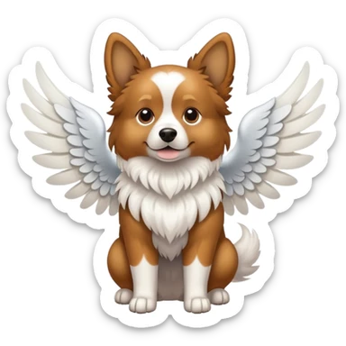 Perro con alas  sticker