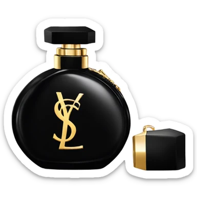 black ysl perfume sticker
