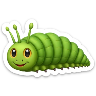 Caterpillar emoji sticker