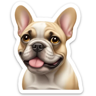 French bulldog sticker