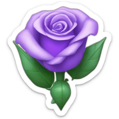 Un diamant rose with violet heart  sticker