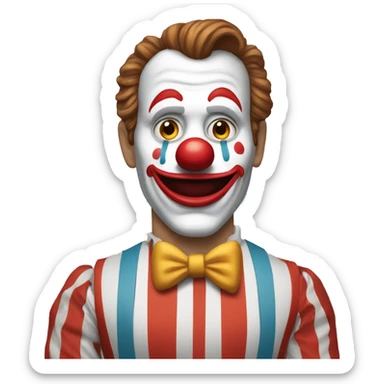 de payaso con humano  sticker