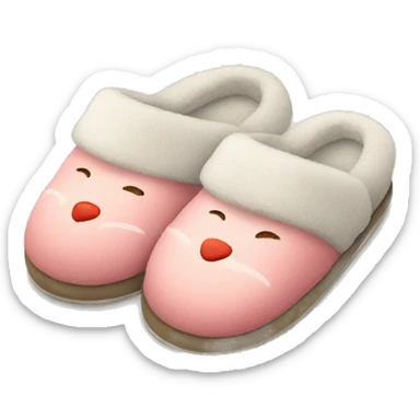 Soft slippers sticker