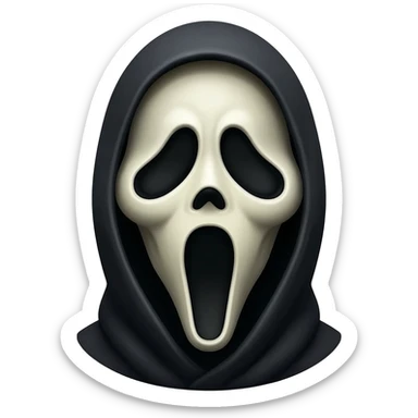 Ghostface scream sticker