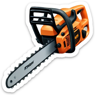 Chainsaw sticker