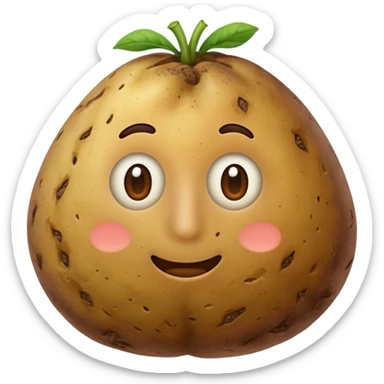 potato vegetable without face sticker