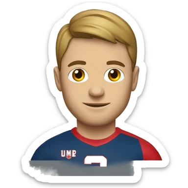 a man with a Murcia football t-shirt sticker