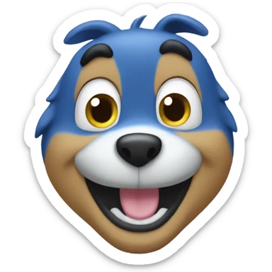 Bluey happy sticker