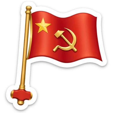 Create a Soviet union flag emoji sticker