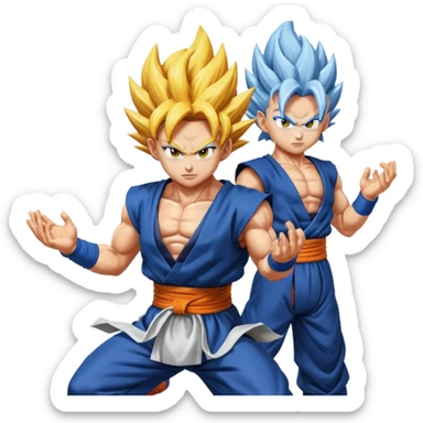 gogeta ultra instinct ultra ego fusion sticker