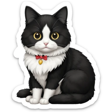 tuxedo cat sticker