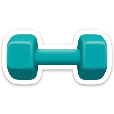 BODYBAR Pilates logo teal dumbell sticker