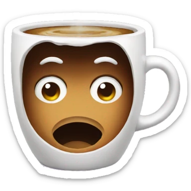 coffee with a mental disorder sticker