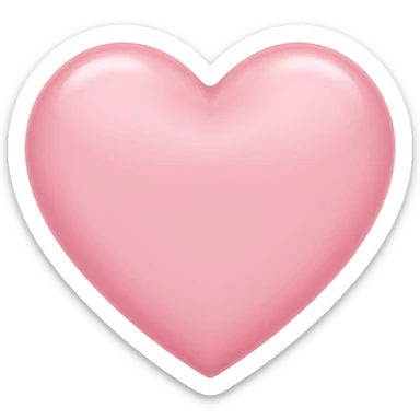 Light pink  color heart sticker