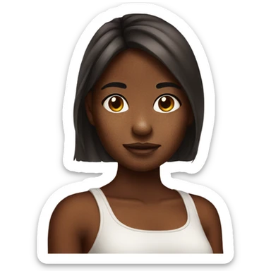 girl with hyperpigmentation  sticker
