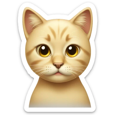 Blonde cat with attitude  sticker
