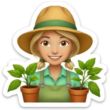 Urban Gardener woman sticker