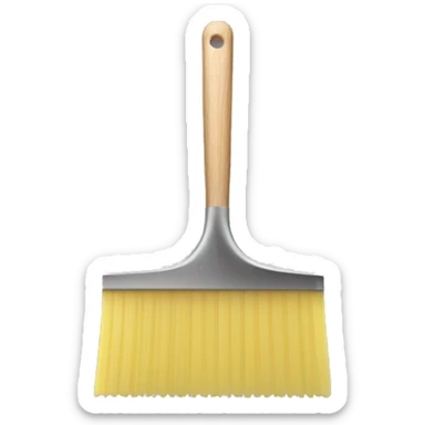squeegee with long wooden handle sticker