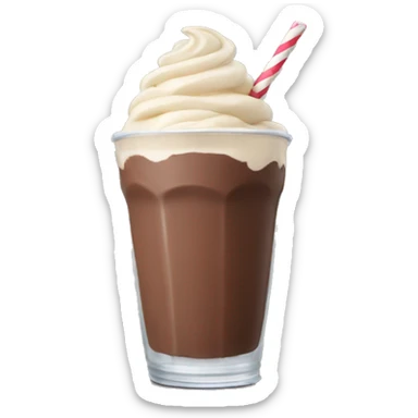 A chocolate milkshake sticker