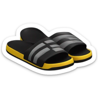 Black Twitter adidas slide sticker