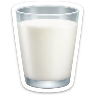 white milk sticker