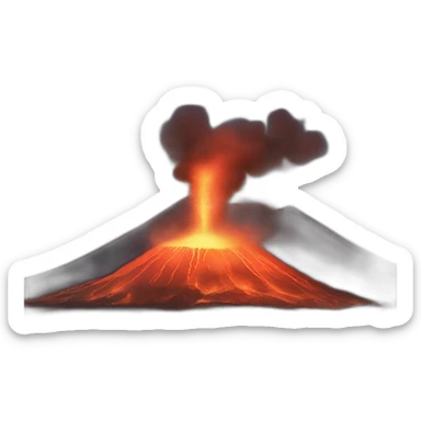 vesuvius erupting on naples sticker