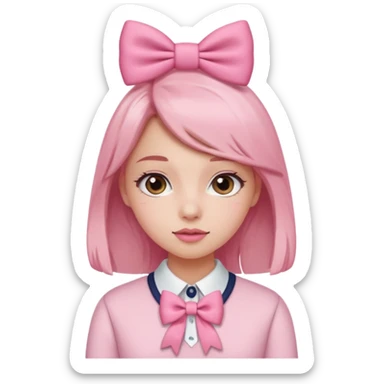 Cute preppy and pink sticker