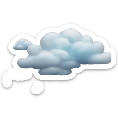 Clouds with a holy shine sticker