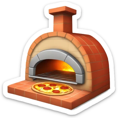 Pizza oven sticker