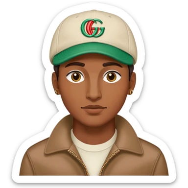 Talahon Typ mit gucci cap sticker