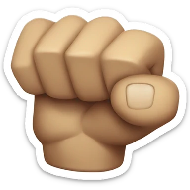 angry fist sticker