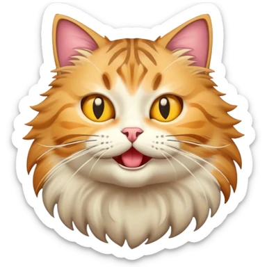 cat attack 123 sticker