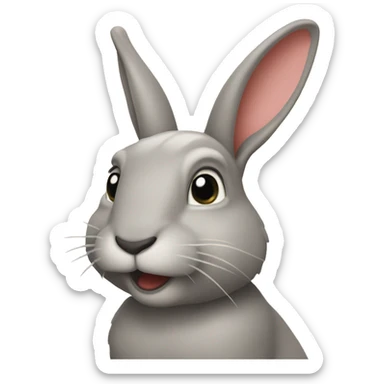 Conejo con pajarita  sticker