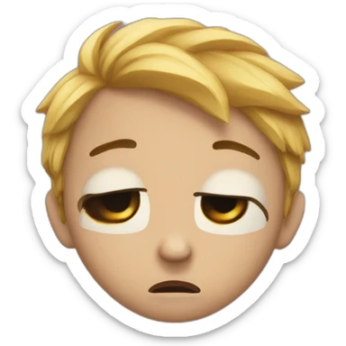 crying trying not to cry sticker