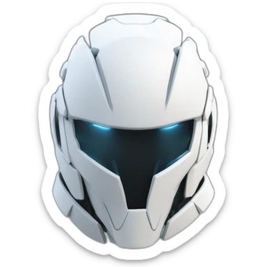 futuristic white Phantom squad Infiltration armored breastplate invisible effect sticker